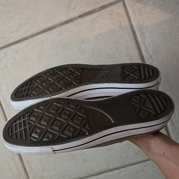 Converse Khaki Green Unisex Low Top Sneakers - Picture 4 of 4